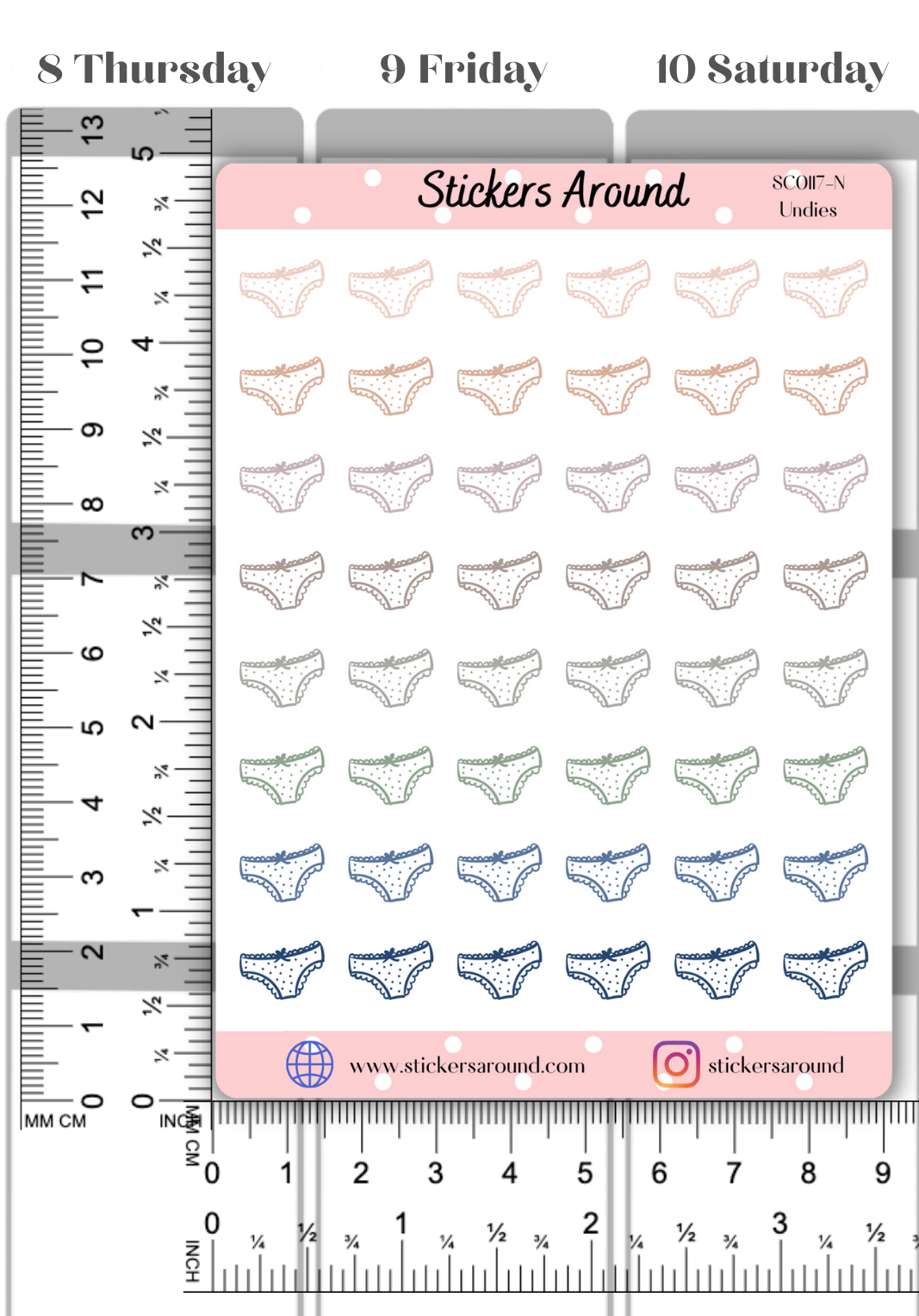 Panties Icon Planner Sticker