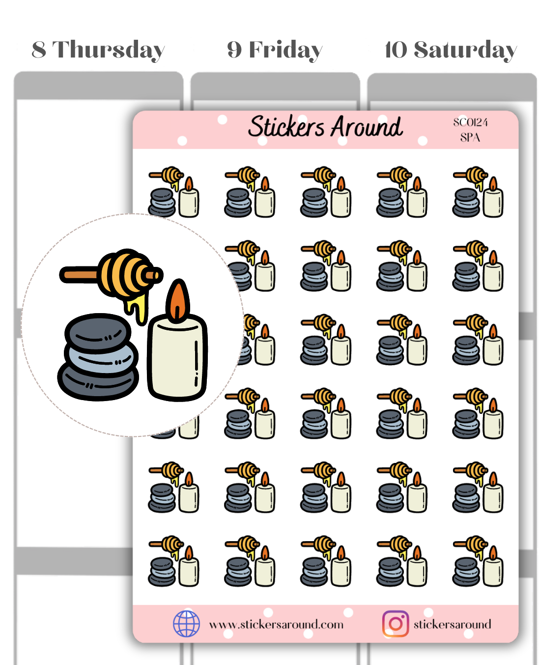 SPA Icon Planner Sticker