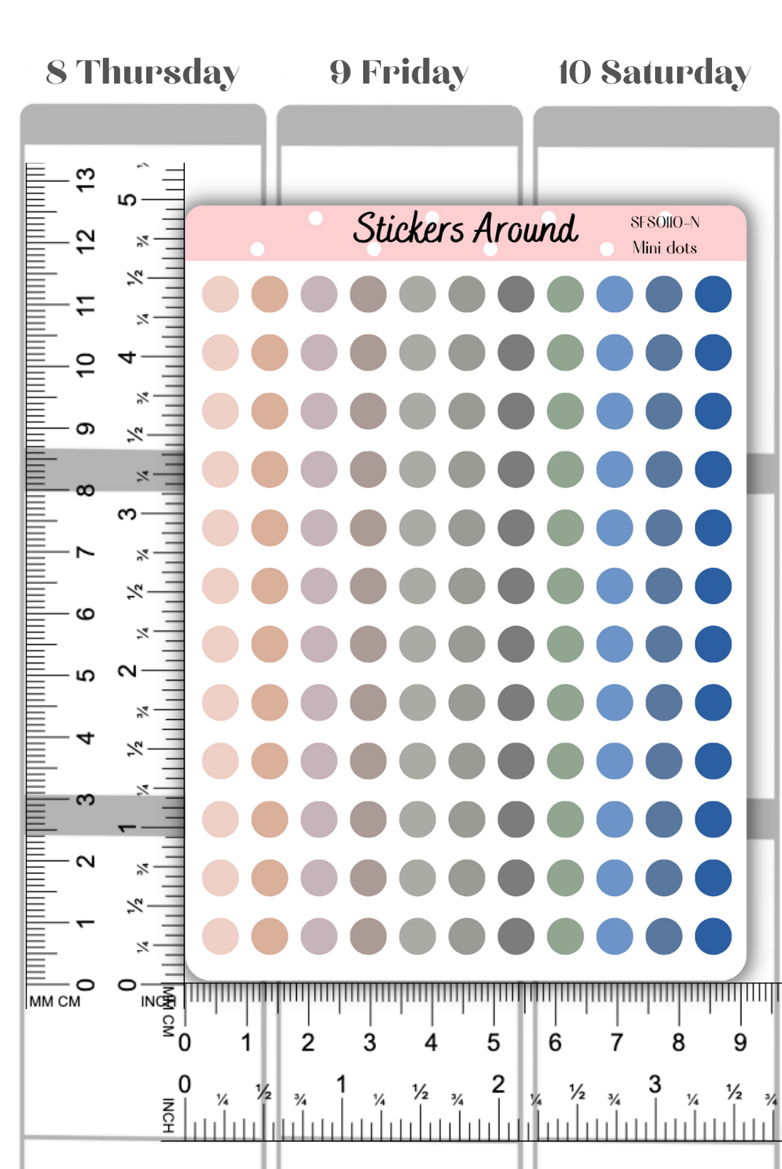 Dots Stickers - Transparent or White Matte