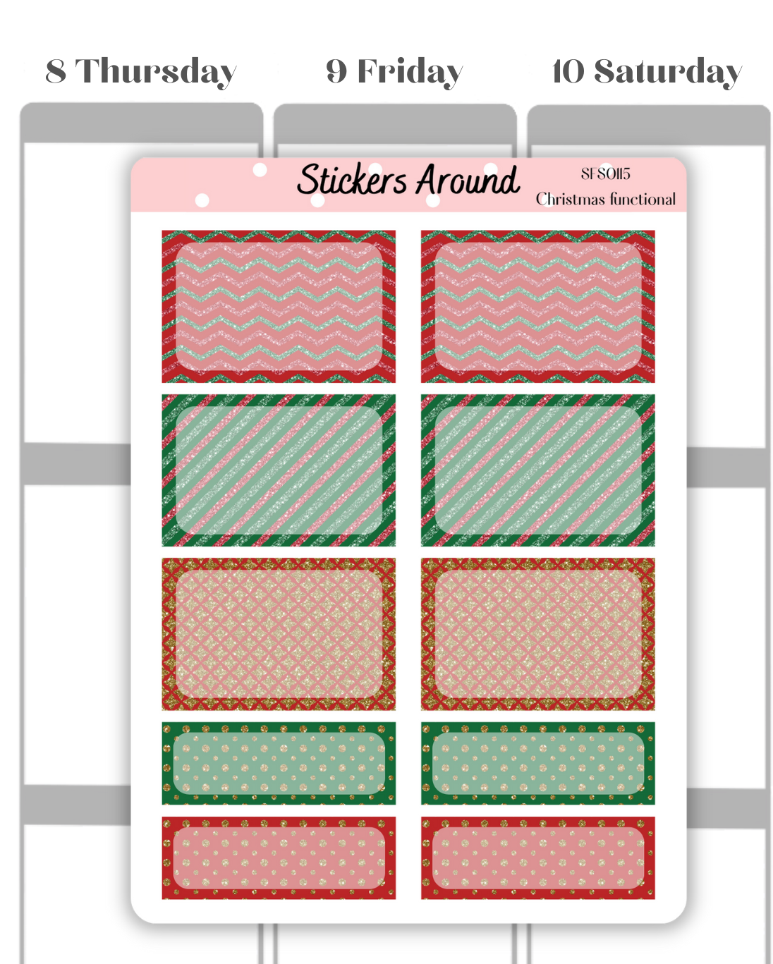 Christmas Functional Stickers #5