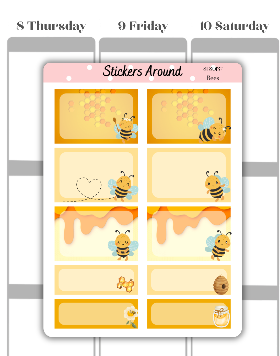 Bee Functional Stickers