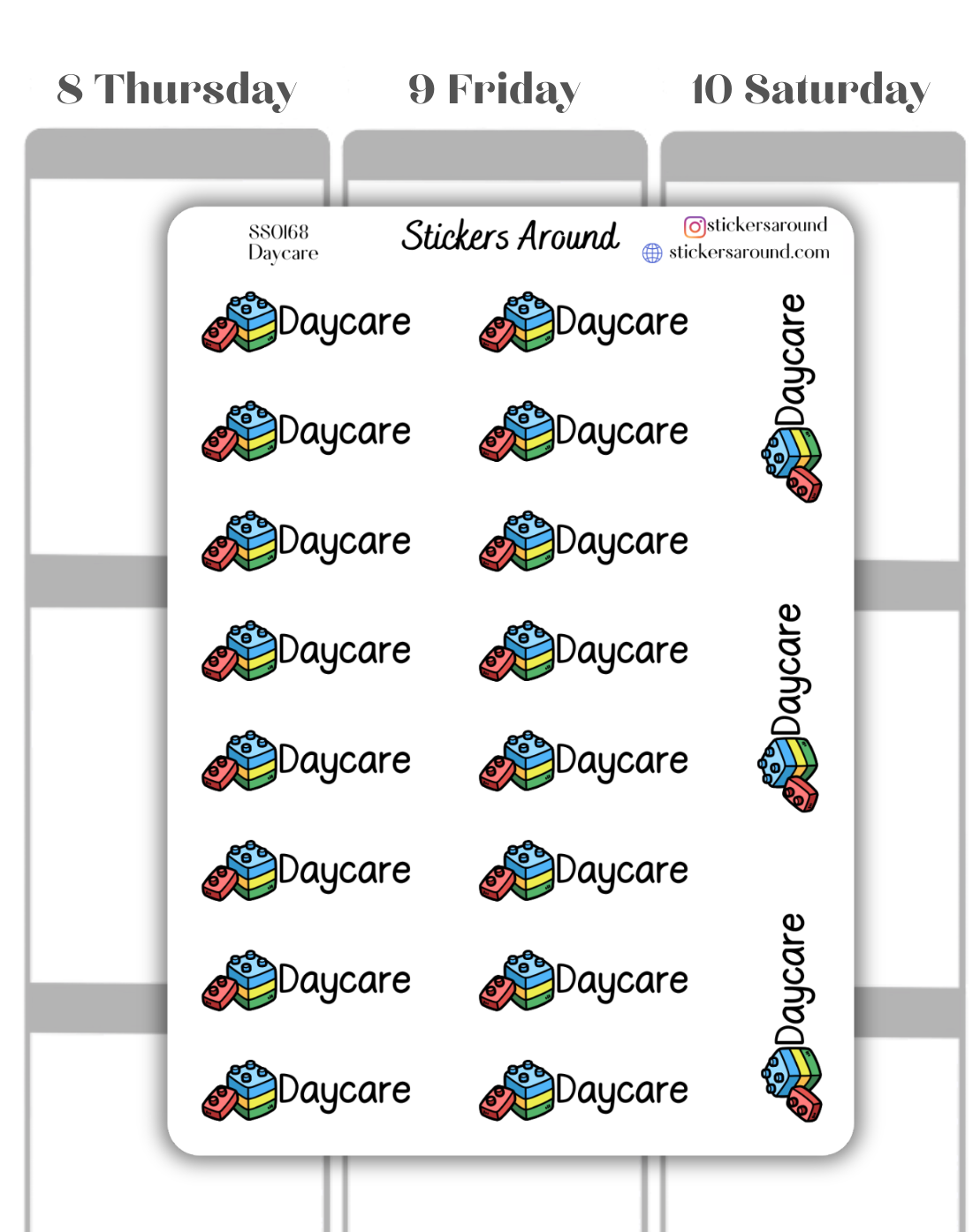 Daycare Script Planner Sticker