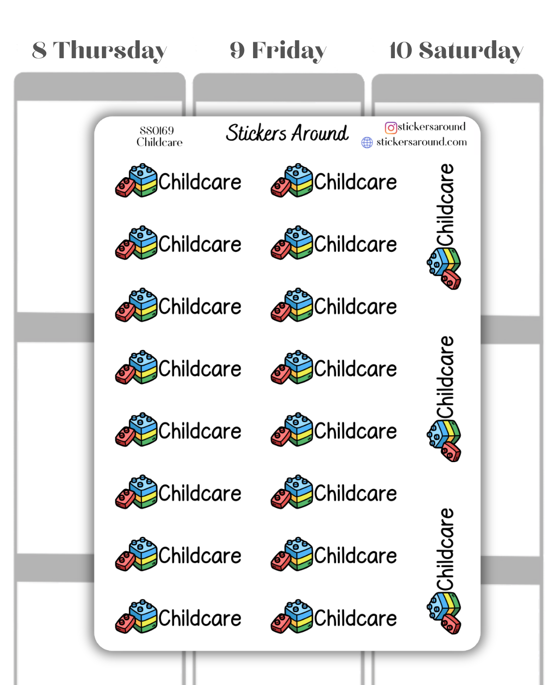Childcare Script Planner Sticker