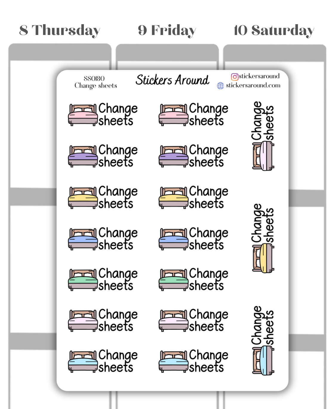 Change Sheets Script Planner Sticker