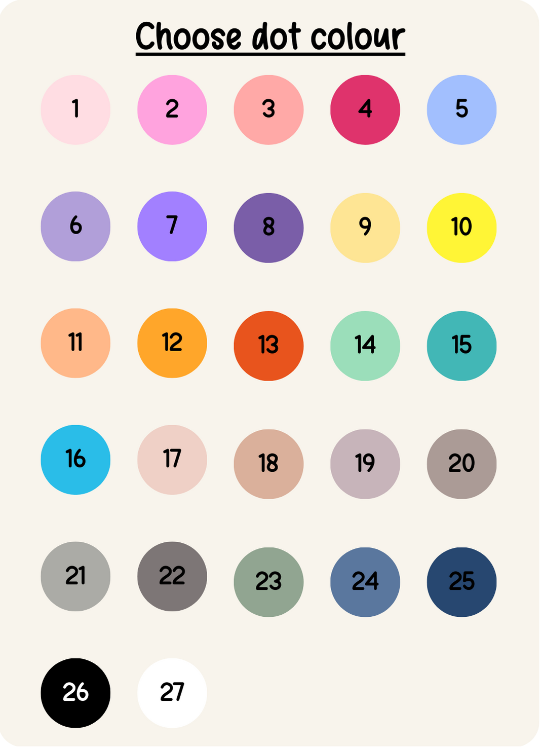 Date Dots Planner Sticker