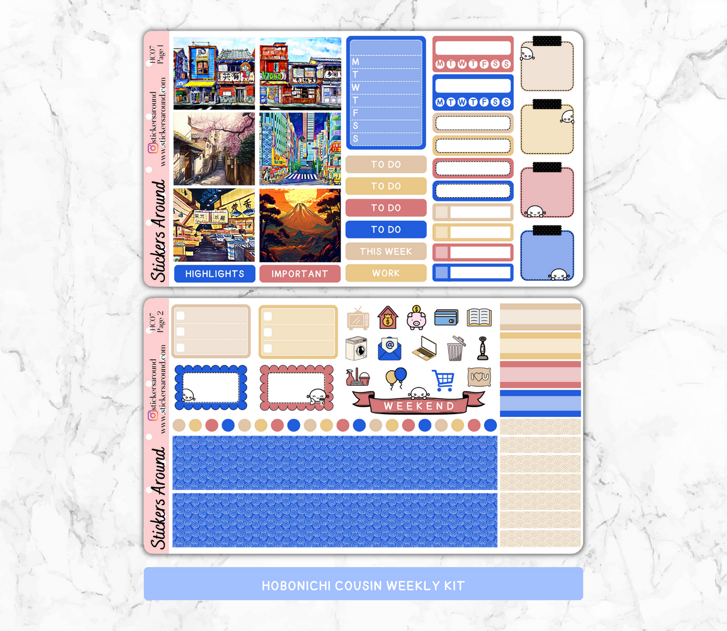 Japan Vibes Hobonichi Cousin Weekly Kit