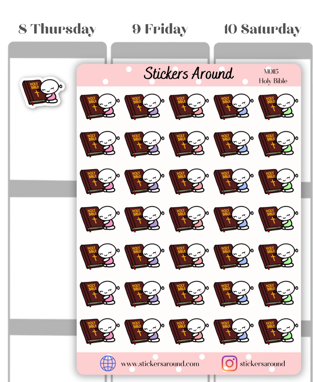 Holy Bible Planner sticker