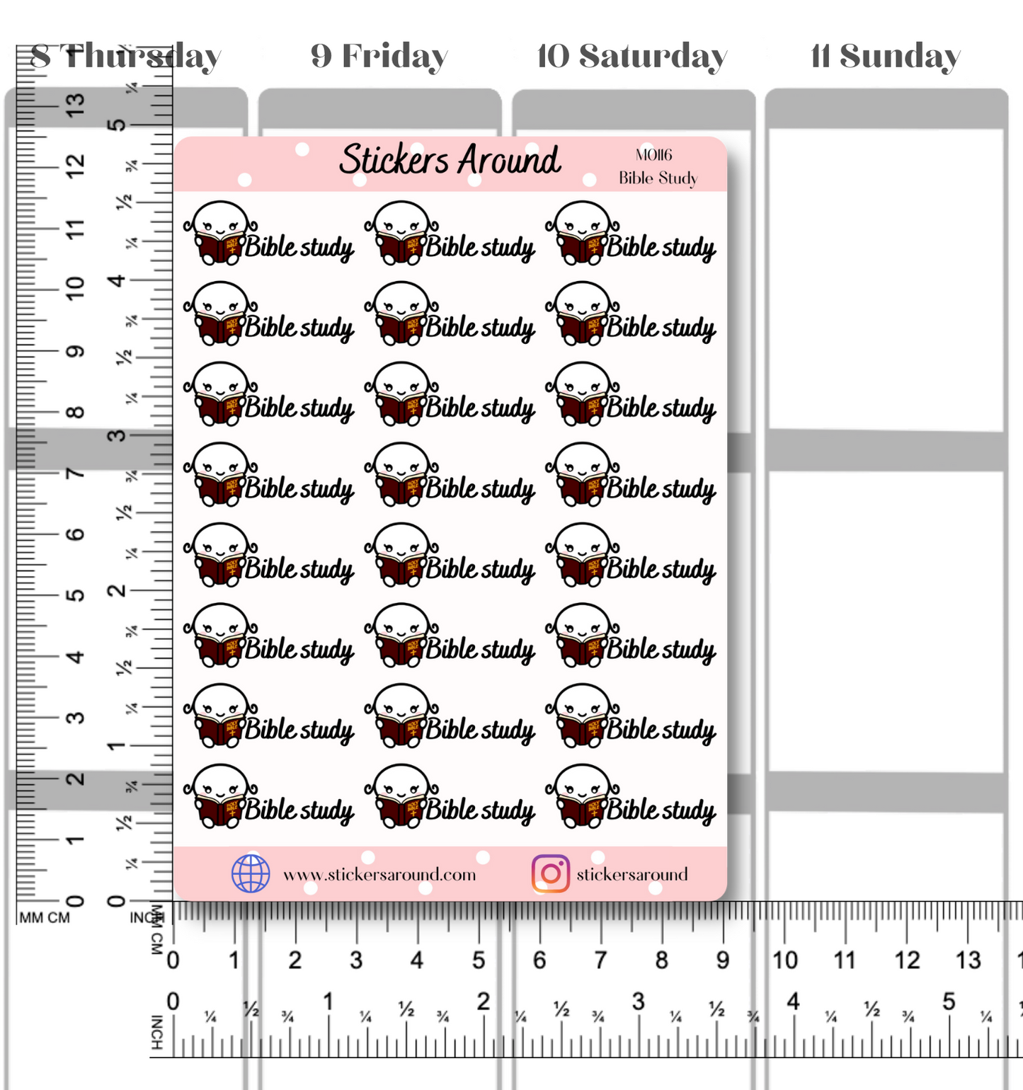 Bible Study Planner Sticker