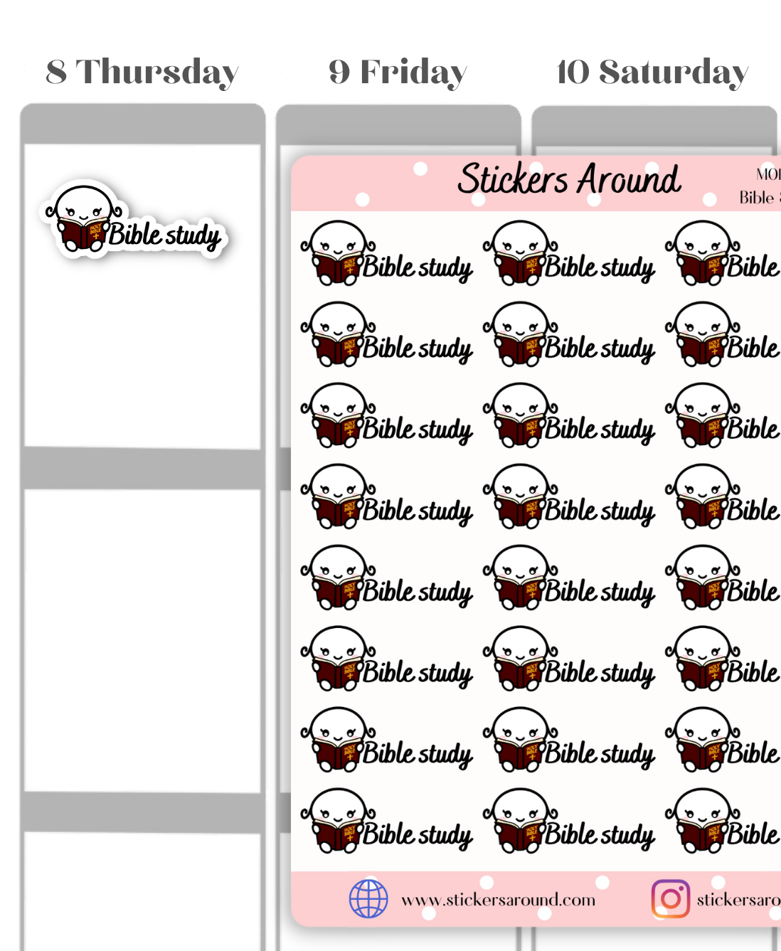 Bible Study Planner Sticker