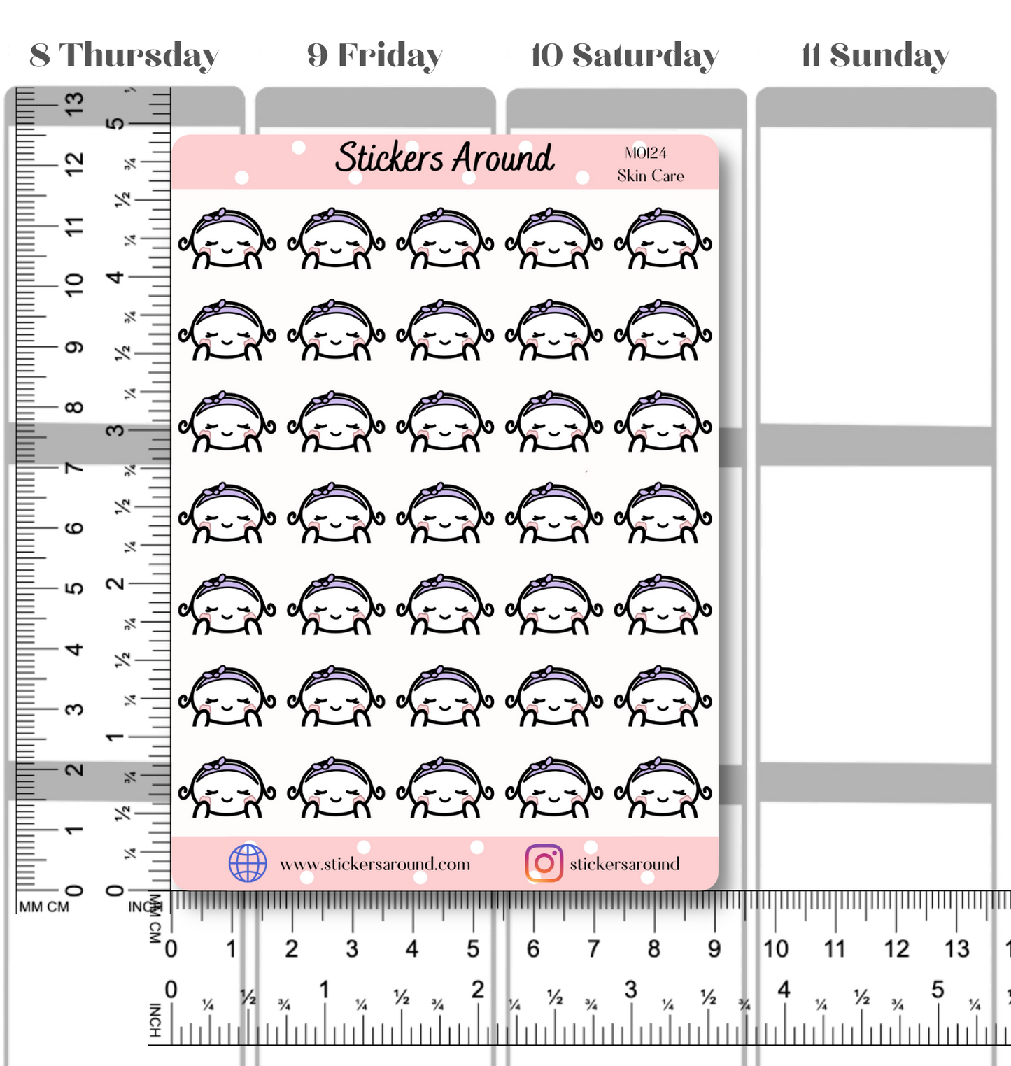 Skincare Planner Sticker