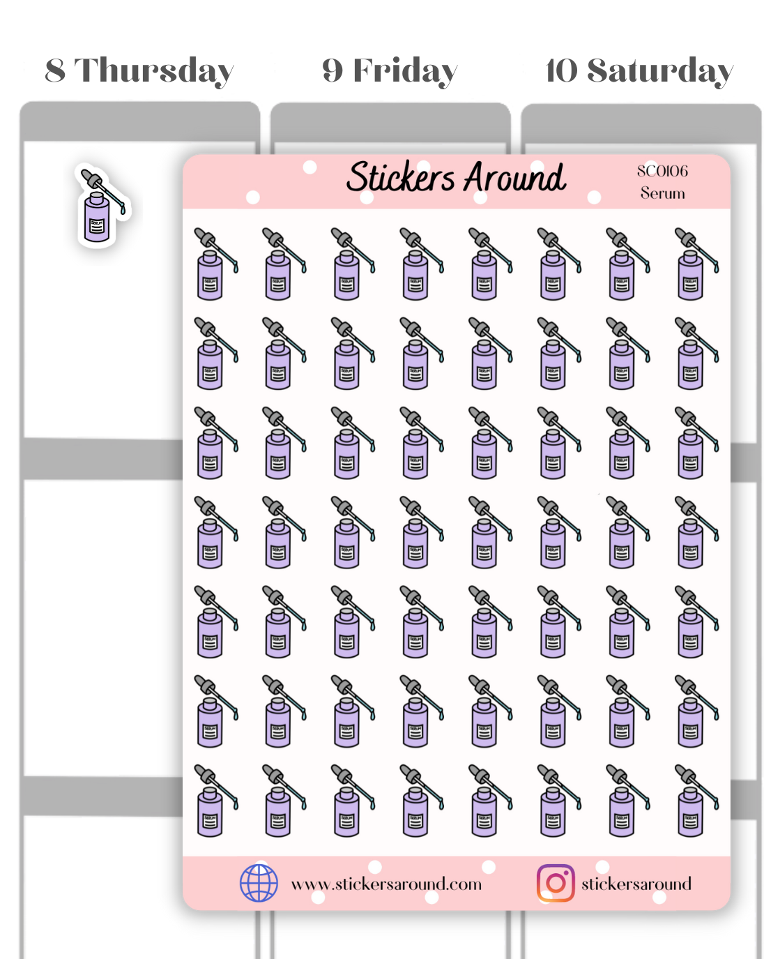 Serum Icon Planner Sticker