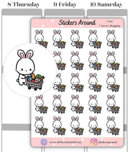 Grocery Shopping Planner Stickers