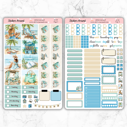 Summer Reading - Hobonichi Cousin Weekly Kit Planner Stickers (New format)