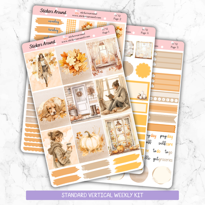 cozy autumn fall planner sticker