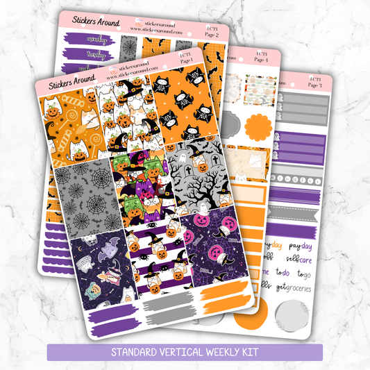 Halloween Cat Vertical Weekly Kit (New Format)