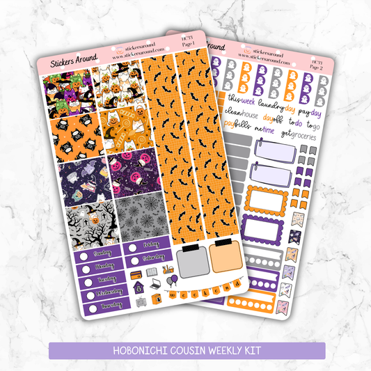 Halloween Cat Hobonichi Cousin Weekly Kit (New format)