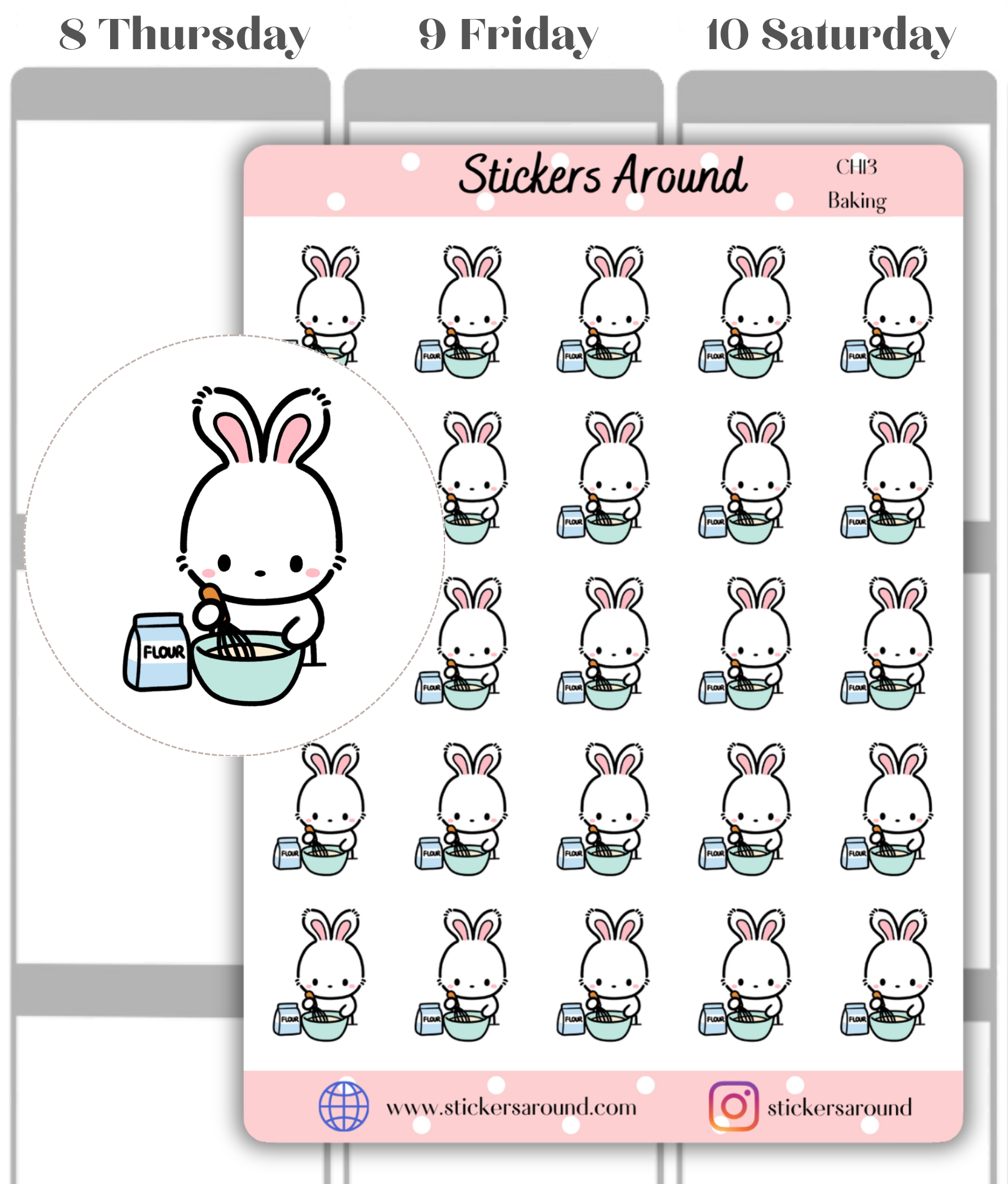 Baking Planner Sticker