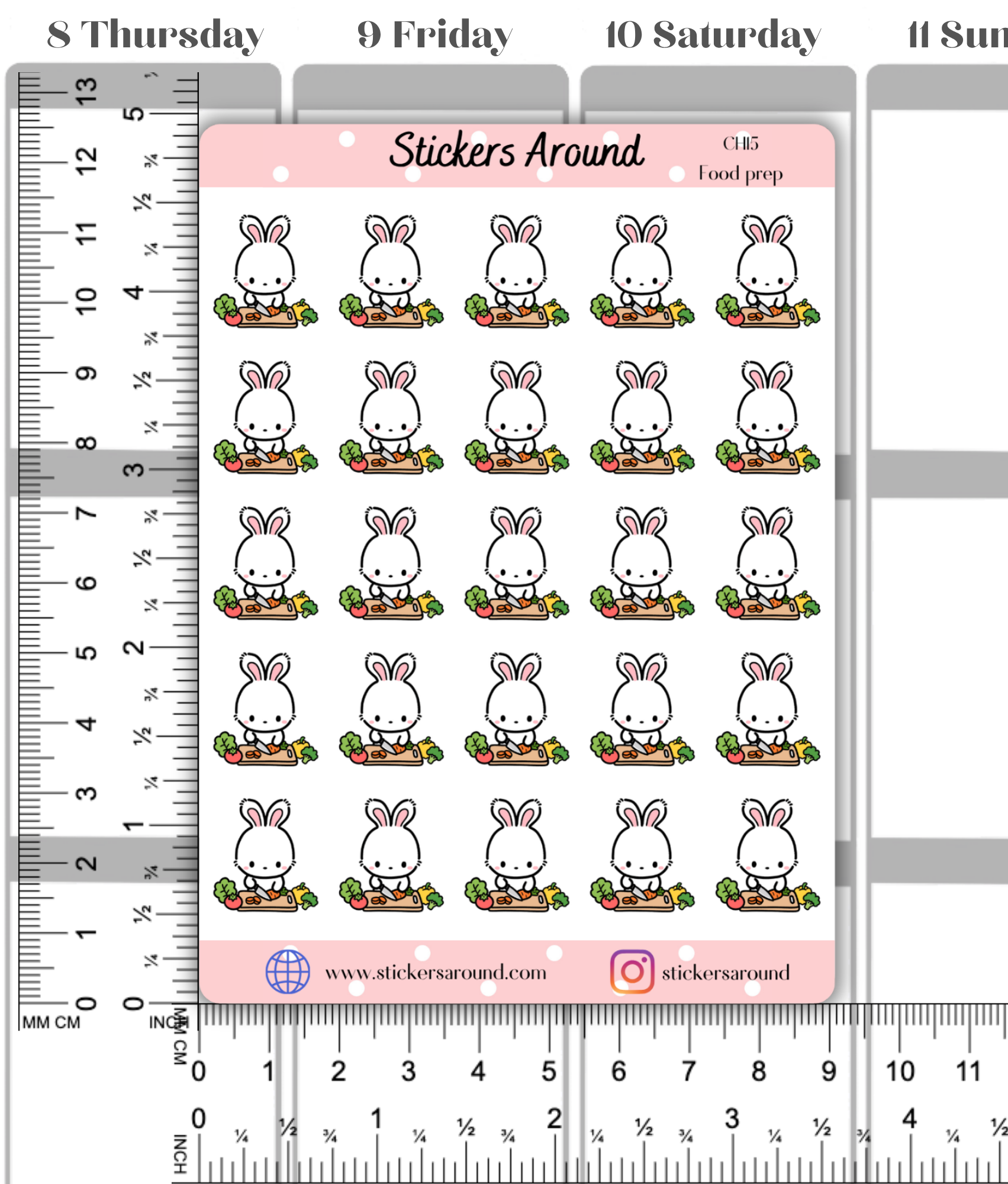 Food Prep Planner Stickers