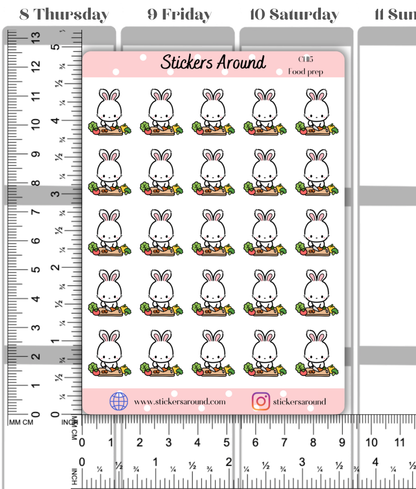 Food Prep Planner Stickers