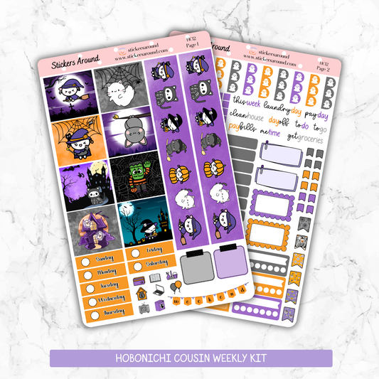 Halloween Hobonichi Cousin Weekly Kit (New format)