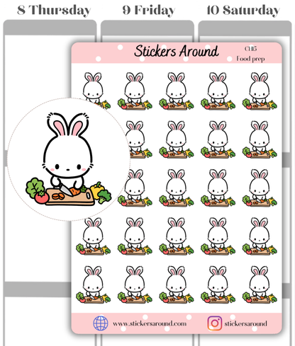Food Prep Planner Stickers