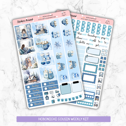 Blue Winter Hobonichi Cousin Weekly Kit (New format)