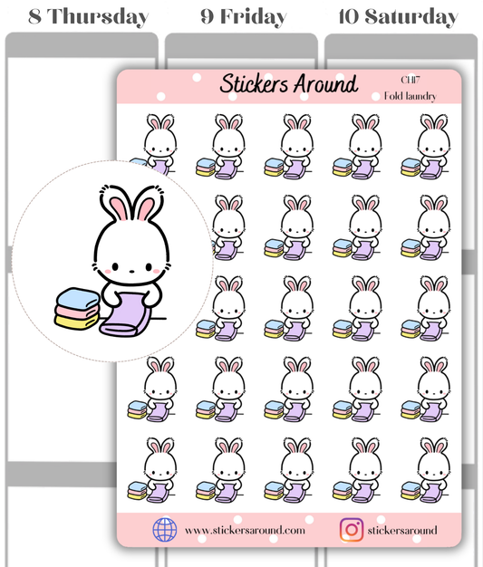 Fold Laundry Planner Sticker
