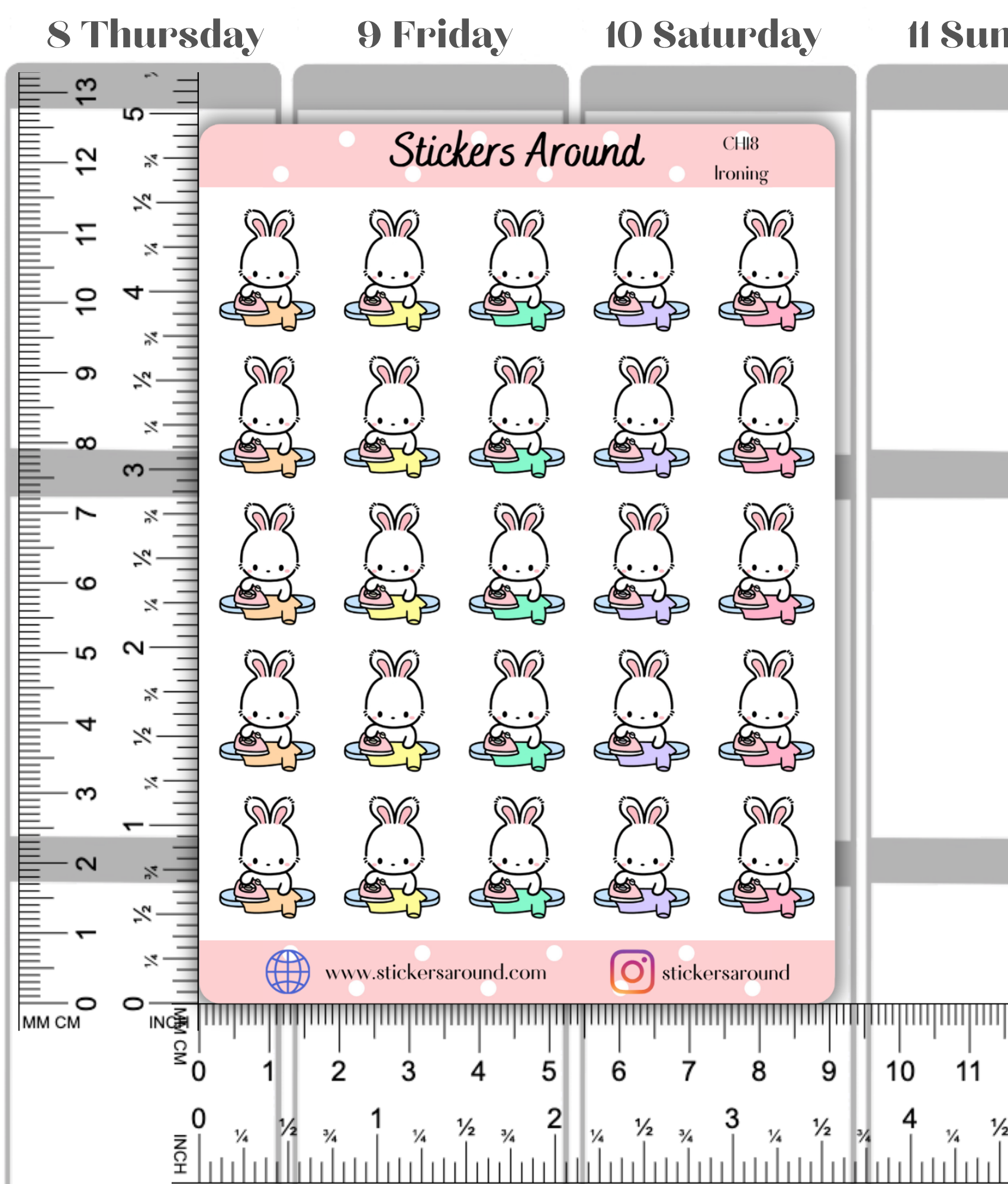 Ironing Planner Sticker