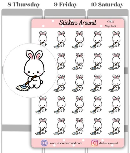 Mop Floor Planner Sticker