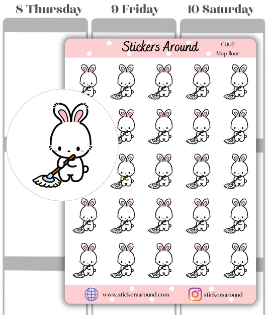 Mop Floor Planner Sticker