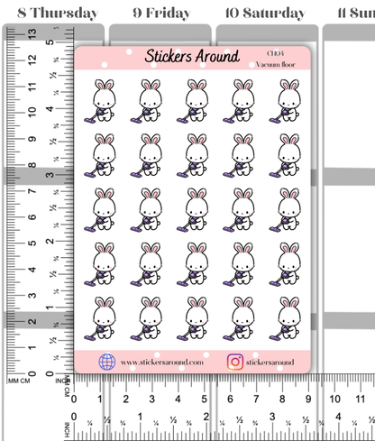 Vacuum floor Planner Stickers