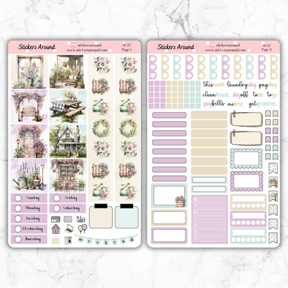 Rustic Spring - Hobonichi Cousin Weekly Kit Planner Stickers (New format)