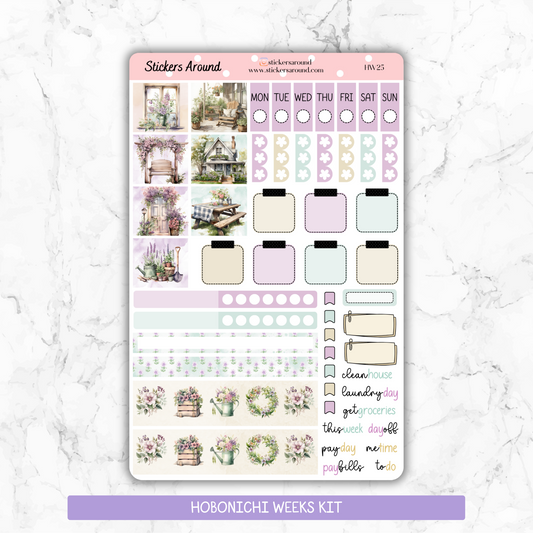 Rustic Spring - Hobonichi Weeks Planner Stickers