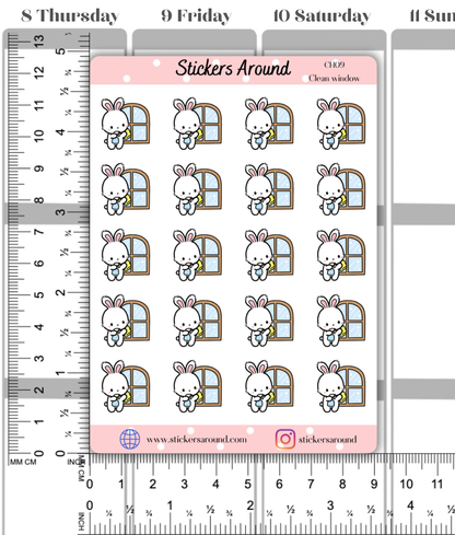 Window Cleaning Planner Stickers