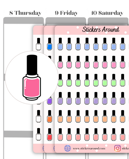 Nail Polish Planner Stickers