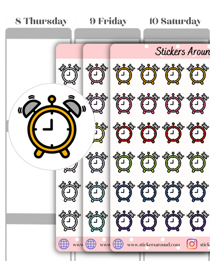 Alarm Clock Planner Stickers