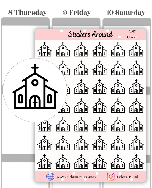 Church Icon Planner Sticker