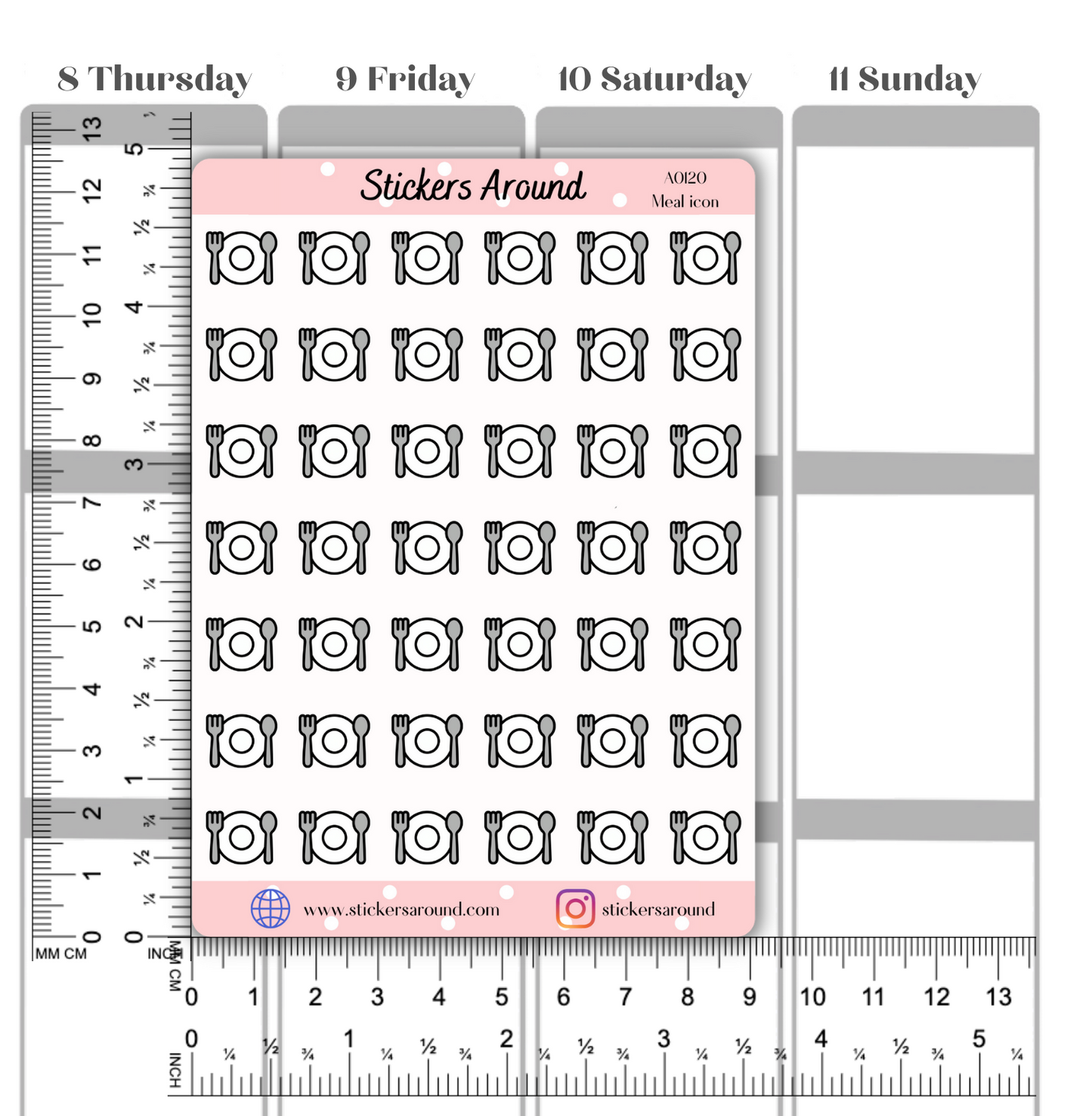 Meal Icon Planner Sticker