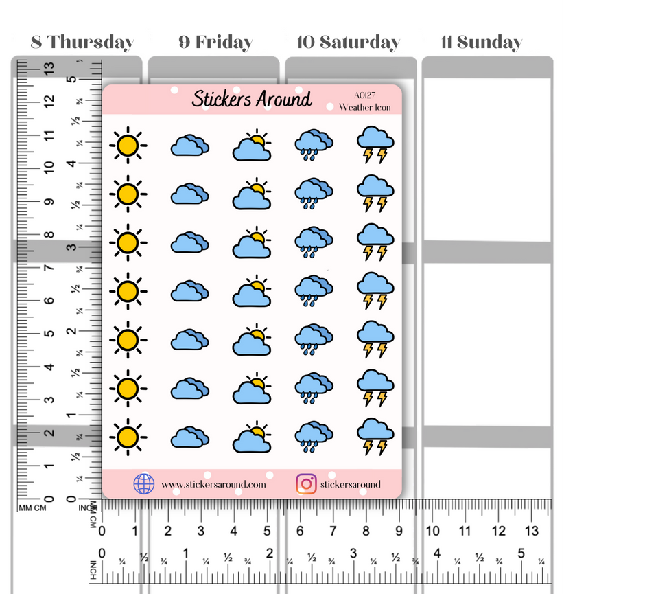 Weather Bar Window Sticker Weather and Seasons – Stickers Around