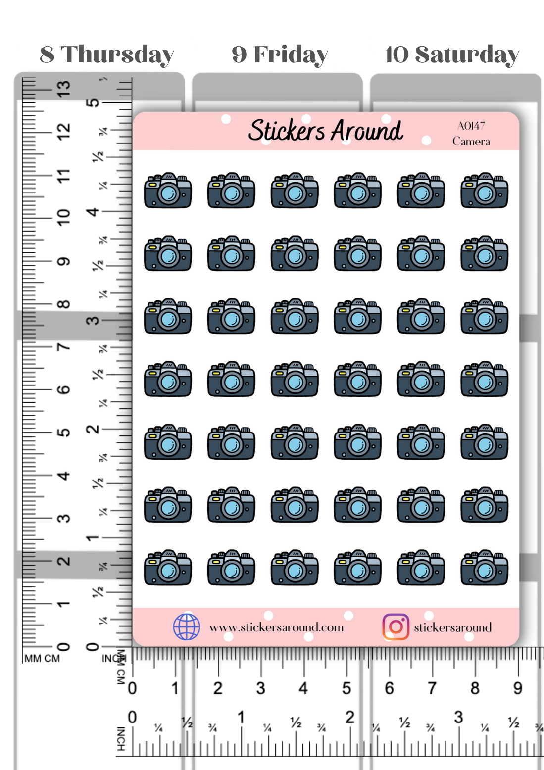 Camera Icon Planner Sticker