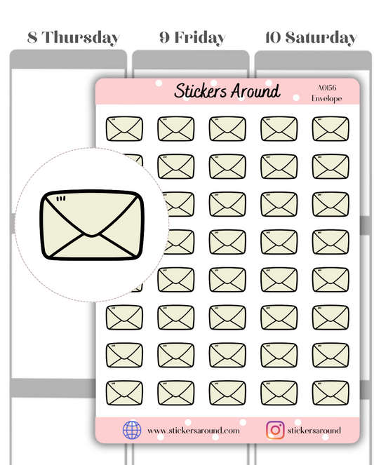 envelope planner sticker