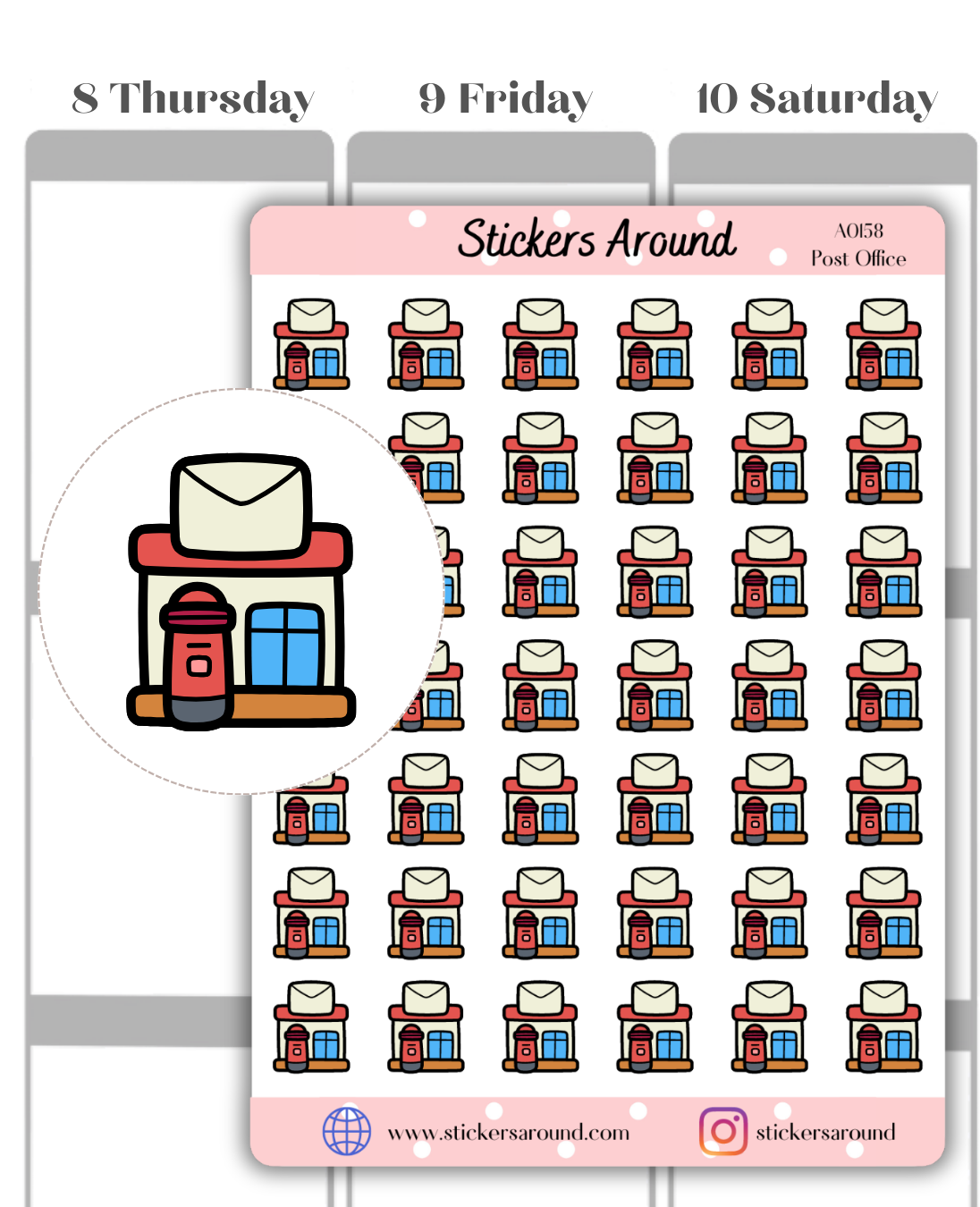 Posting Stickers Post Office Planner Sticker – Stickers Around