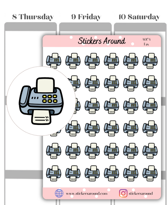 fax icon planner sticker