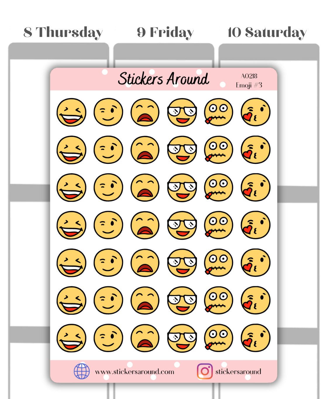 emoji planner stickers