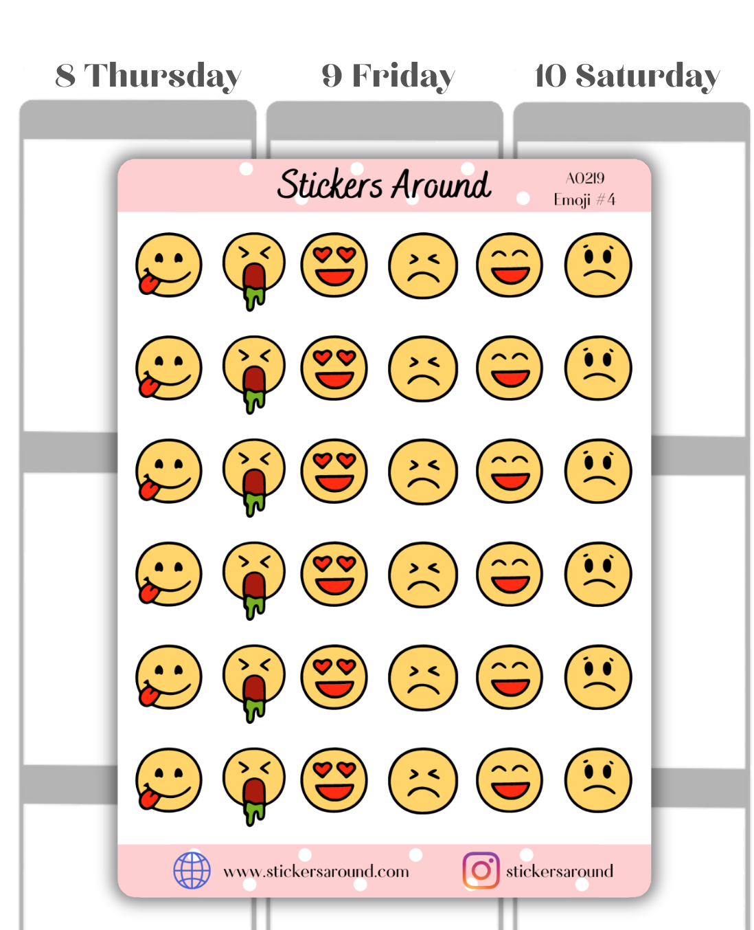 emoji planner stickers