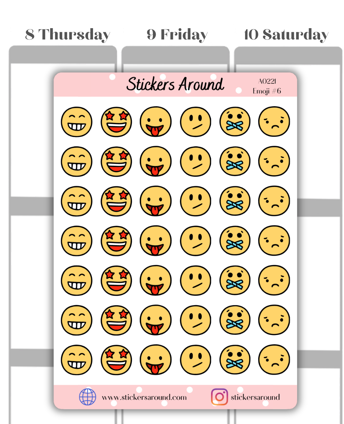 emoji planner stickers