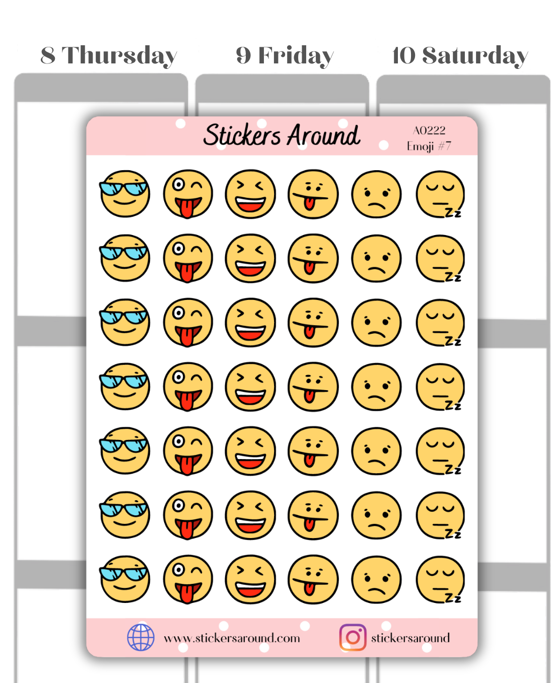 emoji planner stickers