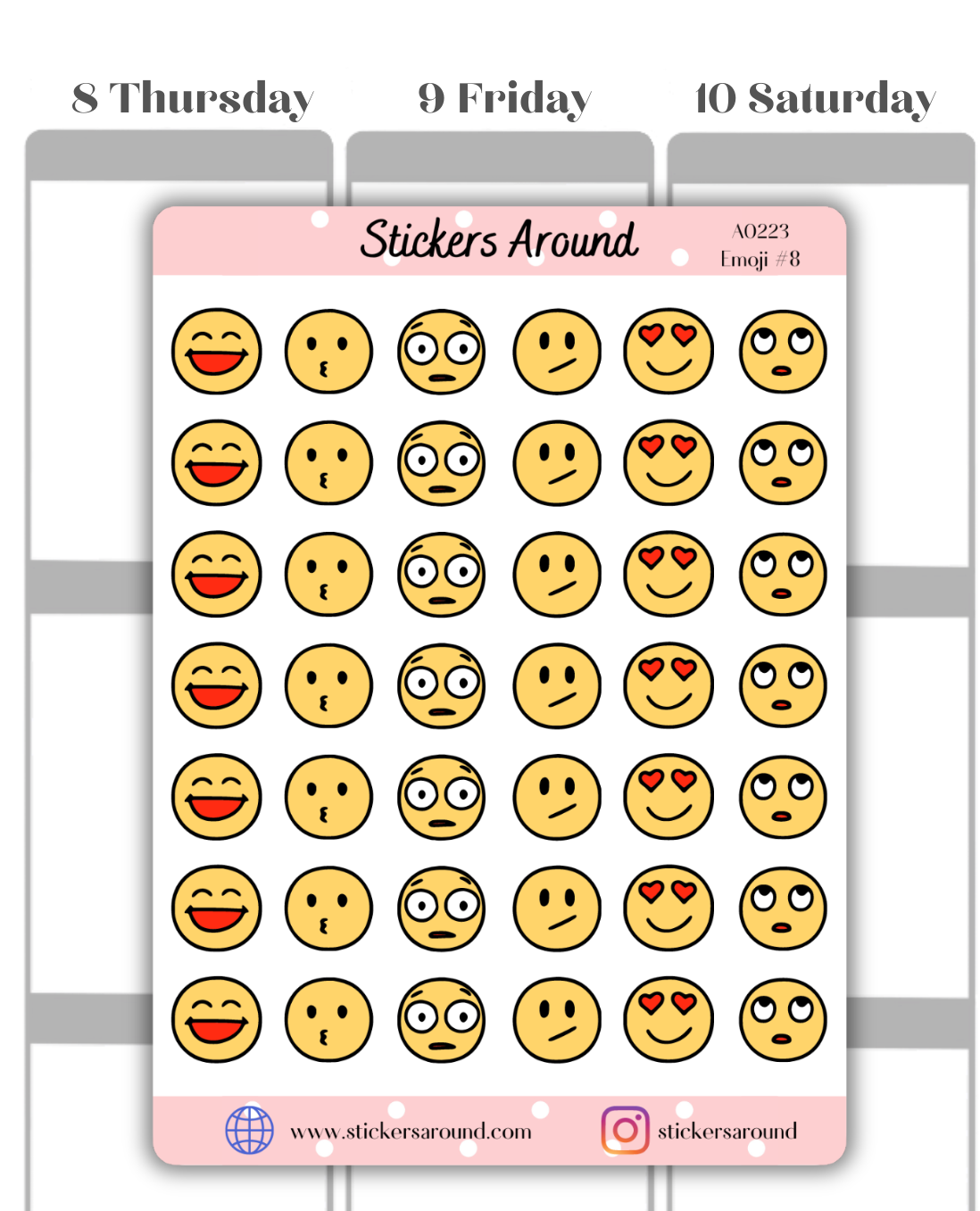 emoji planner stickers