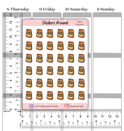 Dog Food Icon Planner Stickers