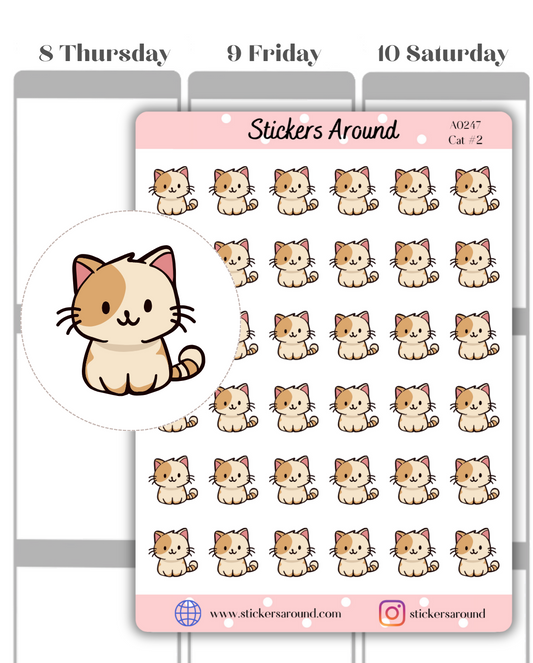 Cat Icon Planner Stickers